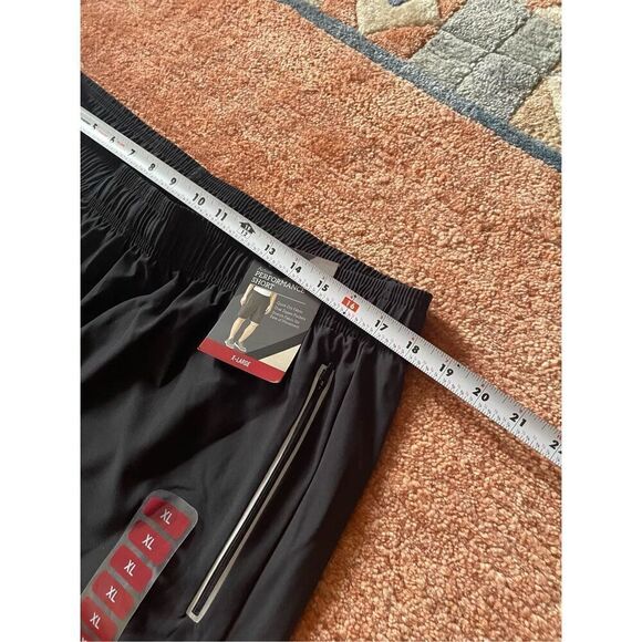 NWT Active PERFORMANCE Men’s Running Black Dual Zipper Pockets Stretch Fabric - Picture 7 of 8